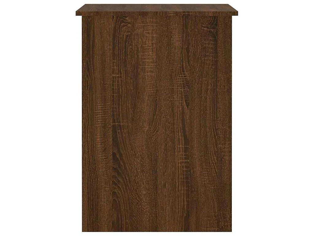 Bureau chêne marron 100x55x75 cm bois d'ingénierie