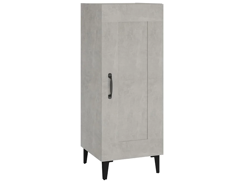 Buffet Gris béton 34,5x34x90 cm Bois d'ingénierie