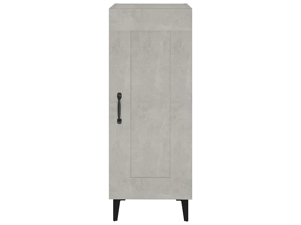 Buffet Gris béton 34,5x34x90 cm Bois d'ingénierie