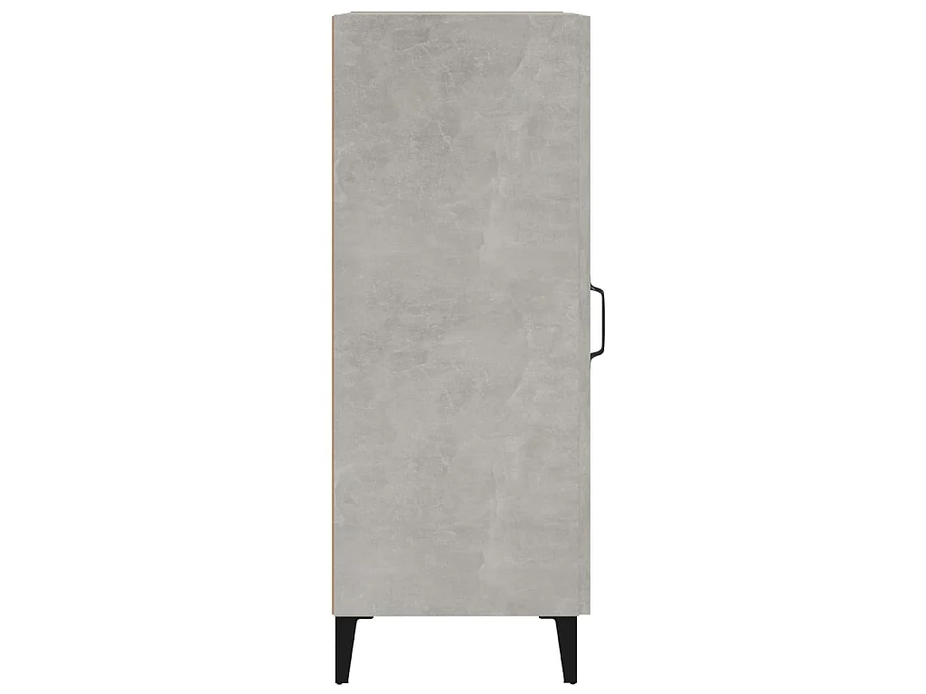 Buffet Gris béton 34,5x34x90 cm Bois d'ingénierie