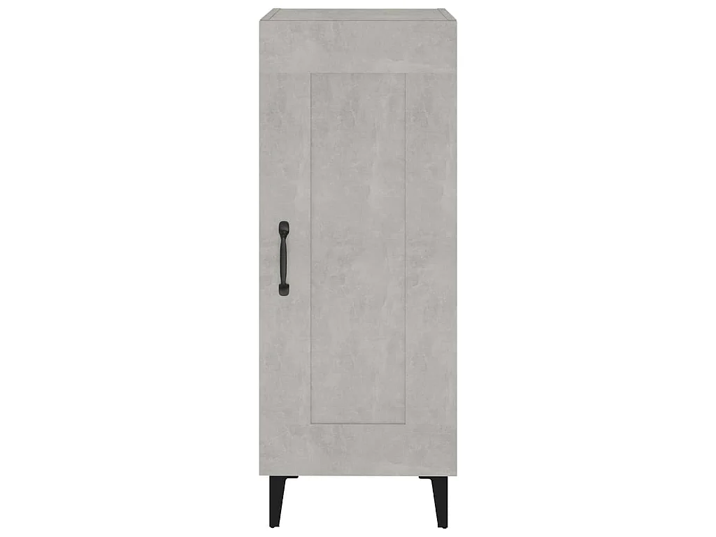 Buffet Gris béton 34,5x34x90 cm Bois d'ingénierie
