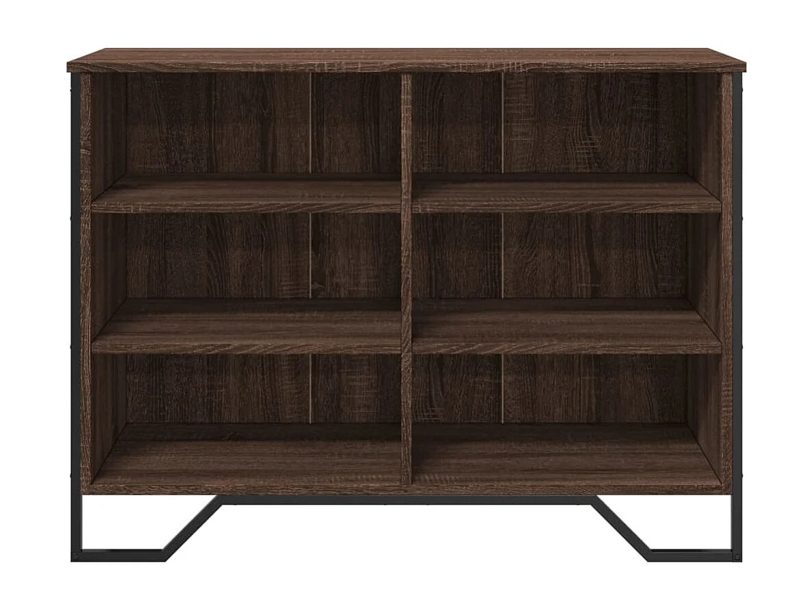 Dressoir 101x35,5x74,5 cm bewerkt hout bruin eikenkleur