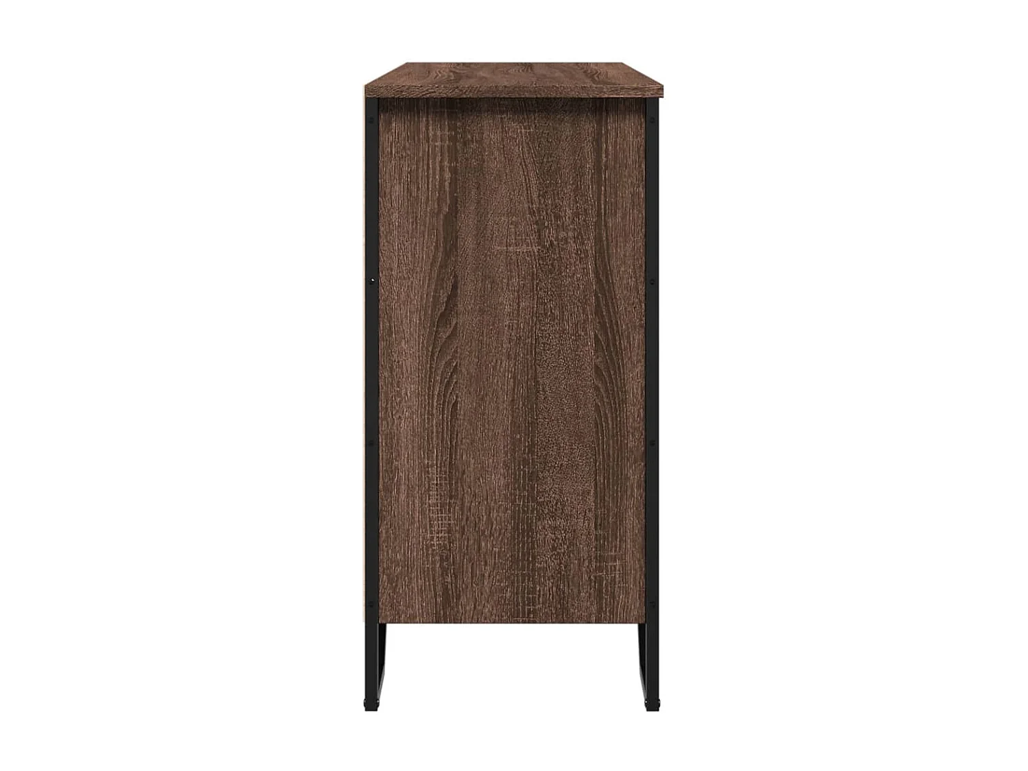 Dressoir 101x35,5x74,5 cm bewerkt hout bruin eikenkleur