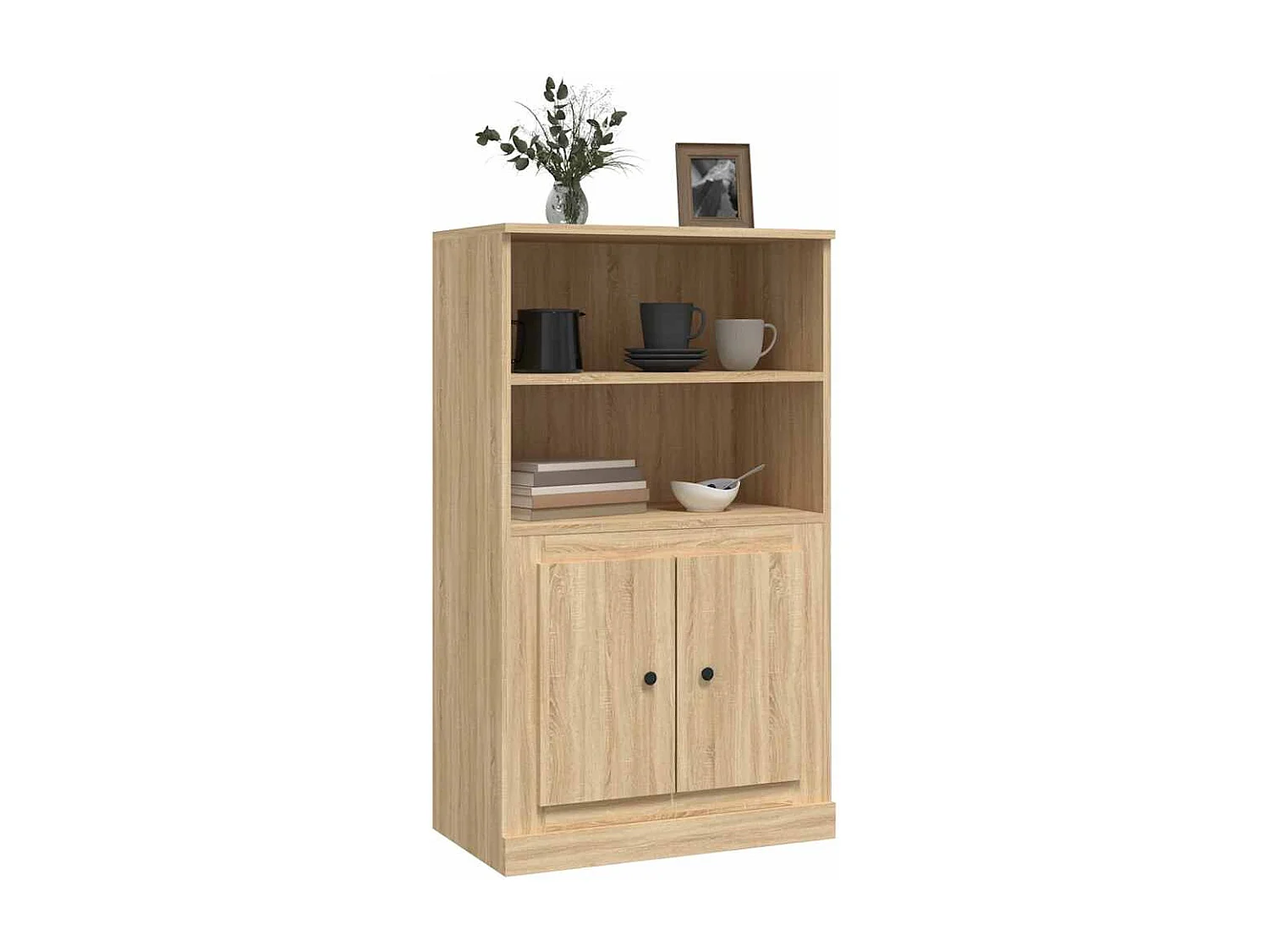 Highboard Sonoma-Eiche 60x35,5x103,5 cm Holzwerkstoff