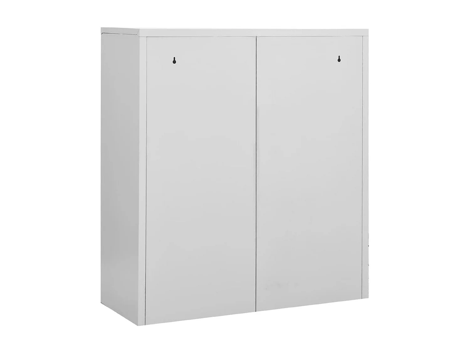 Armoire de bureau Gris clair 90x40x102 cm Acier