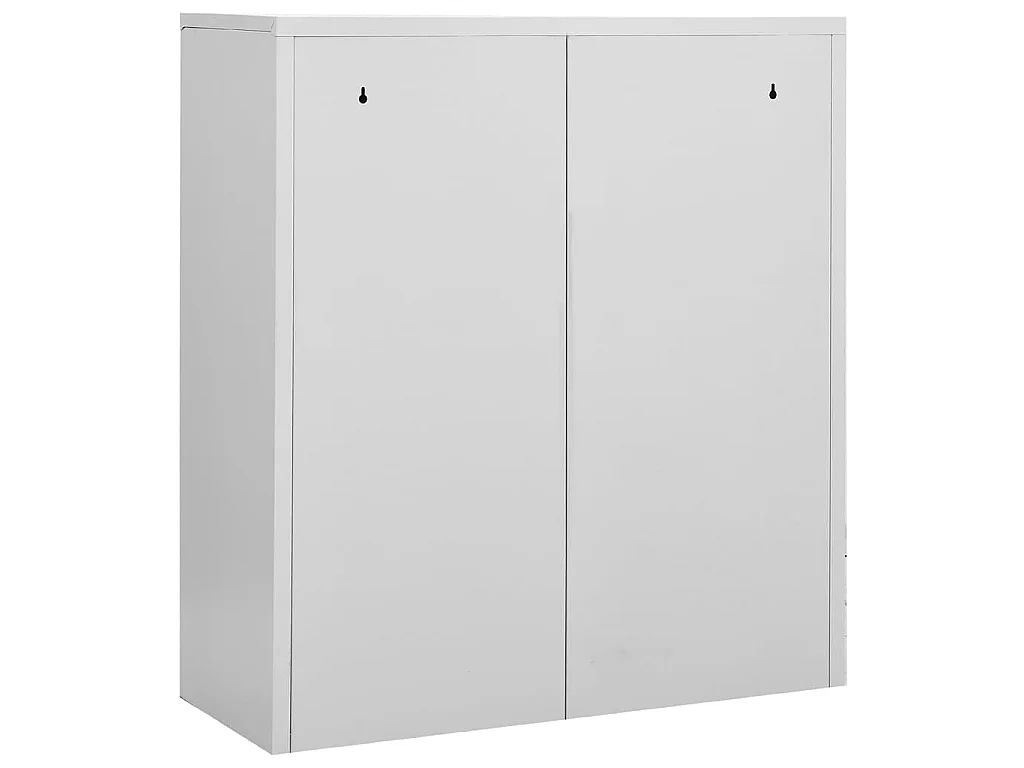 Büroschrank Hellgrau 90x40x102 cm Stahl