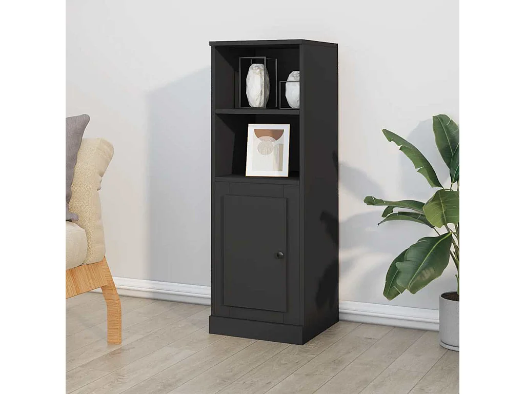 Highboard Schwarz 36x35,5x103,5 cm Holzwerkstoff