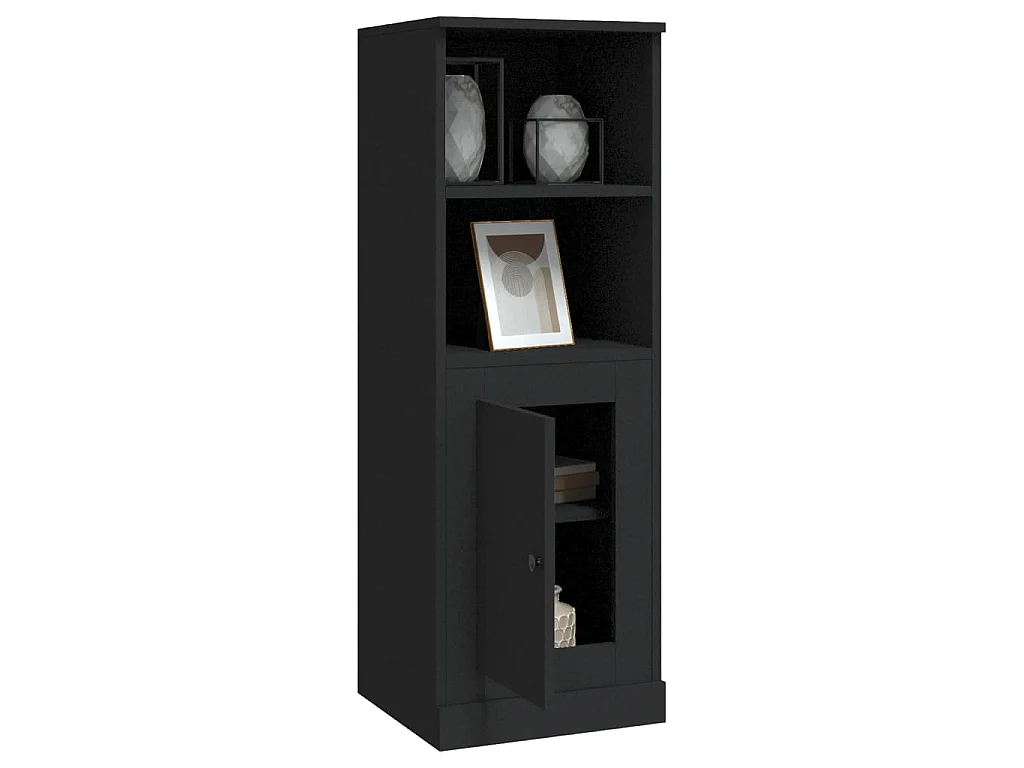 Highboard Schwarz 36x35,5x103,5 cm Holzwerkstoff