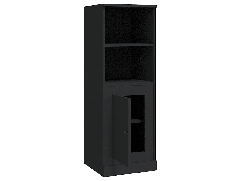 Highboard Schwarz 36x35,5x103,5 cm Holzwerkstoff