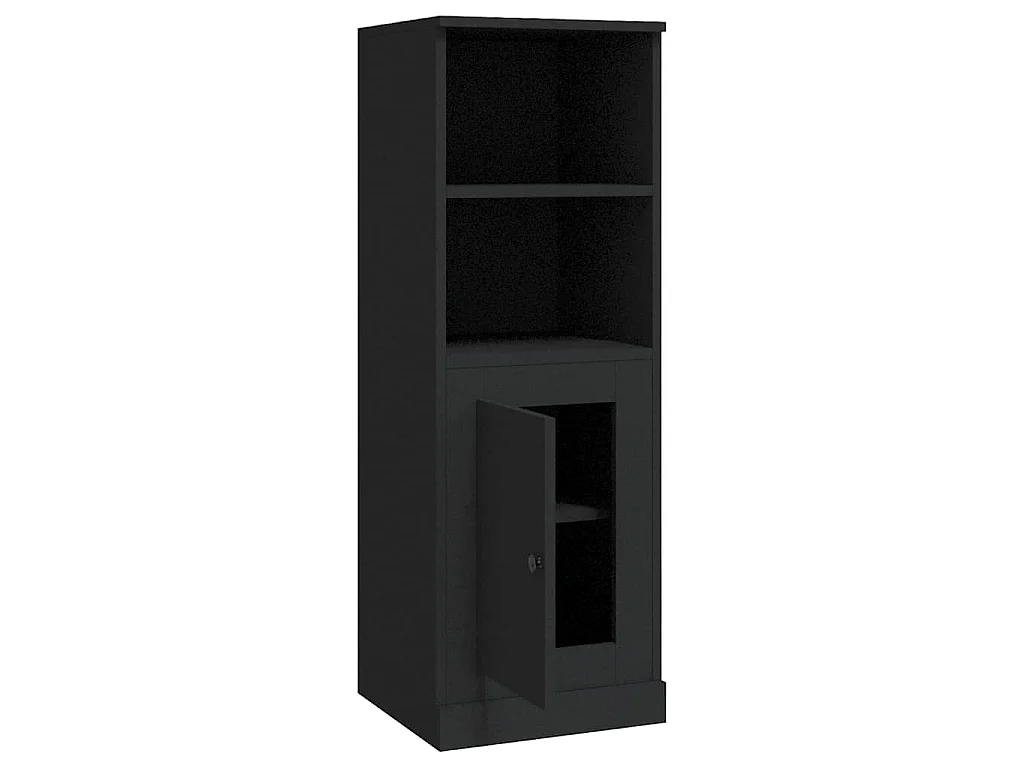 Highboard Schwarz 36x35,5x103,5 cm Holzwerkstoff
