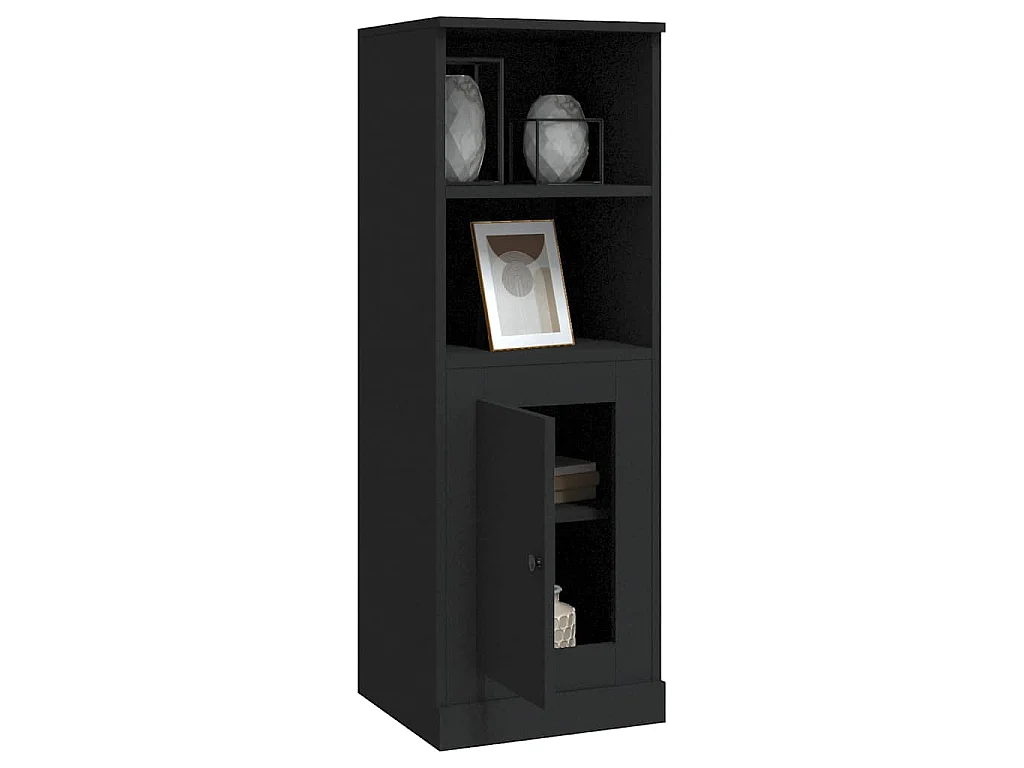 Highboard Schwarz 36x35,5x103,5 cm Holzwerkstoff