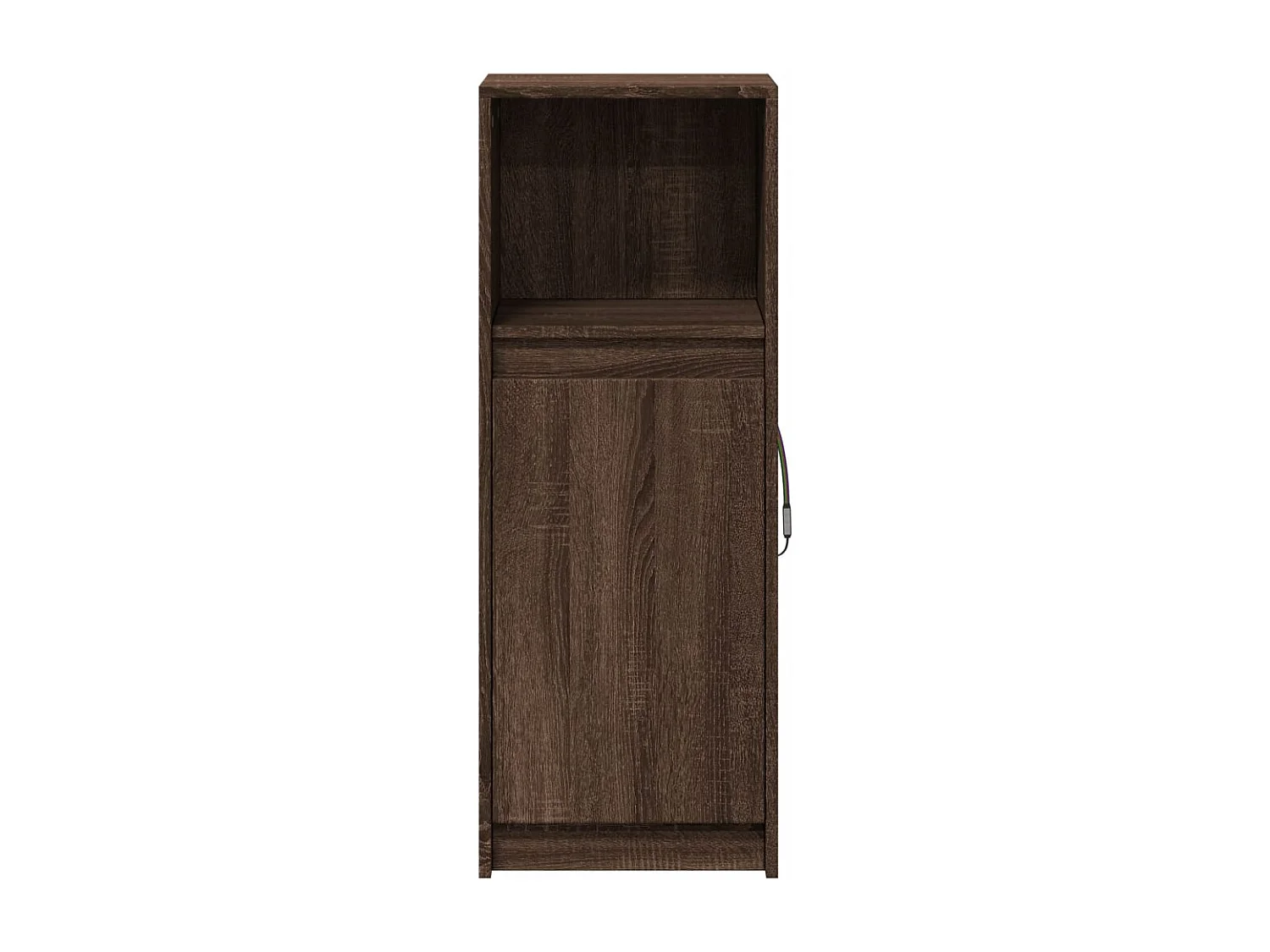 LED-Sideboard Braun Eichen-Optik 38x34x100 cm Holzwerkstoff