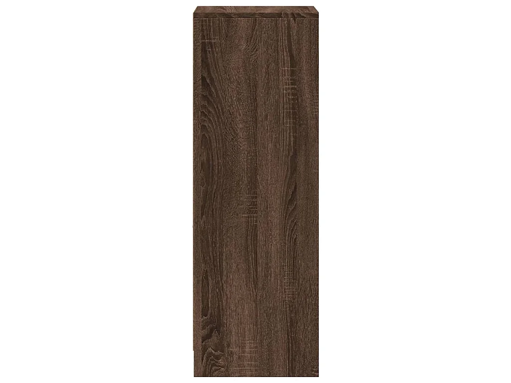 Buffet avec LED chêne marron 38x34x100 cm bois d'ingénierie