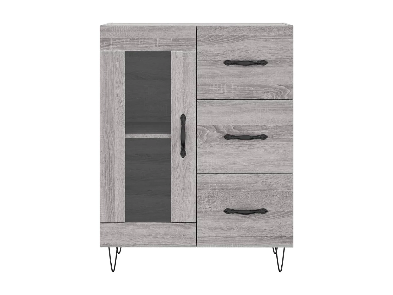 Buffet sonoma gris 69,5x34x90 cm bois d'ingénierie