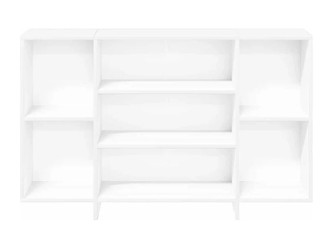 Buffet blanc 120x30x75 cm bois d'ingénierie