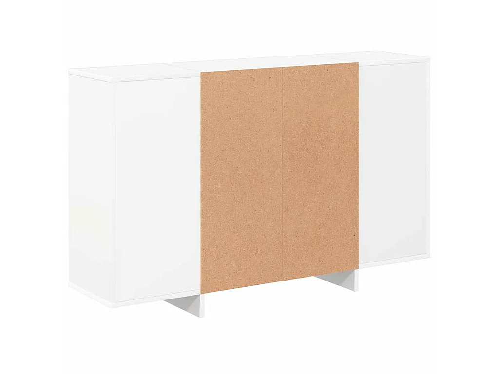 Buffet blanc 120x30x75 cm bois d'ingénierie