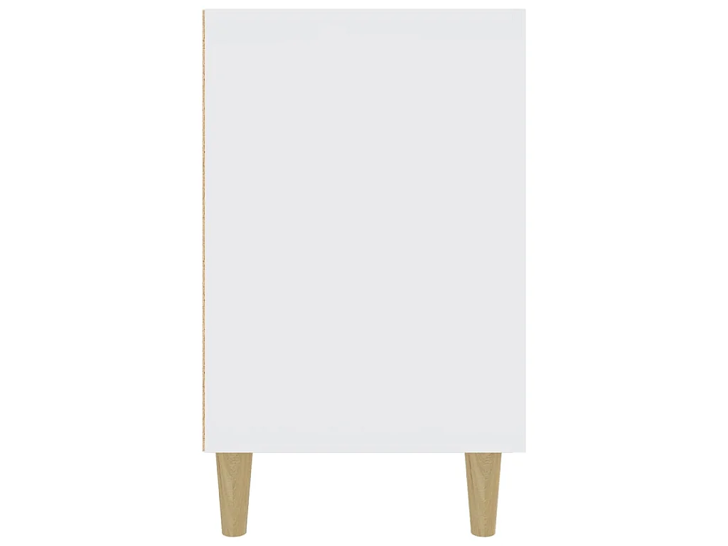 Dressoir 100x36x60 cm bewerkt hout wit
