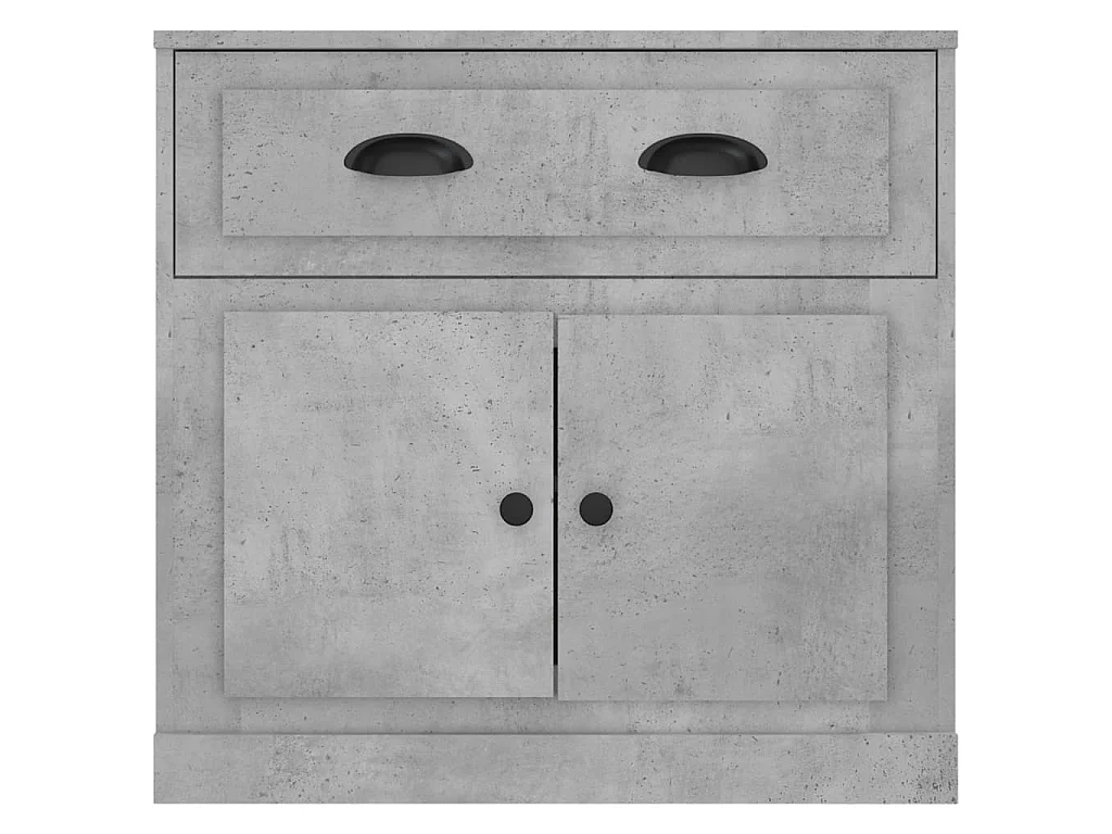 Buffet gris béton 70x35,5x67,5 cm bois d'ingénierie