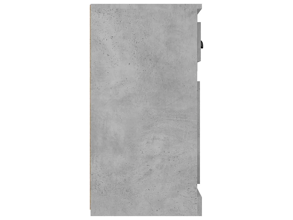 Buffet gris béton 70x35,5x67,5 cm bois d'ingénierie