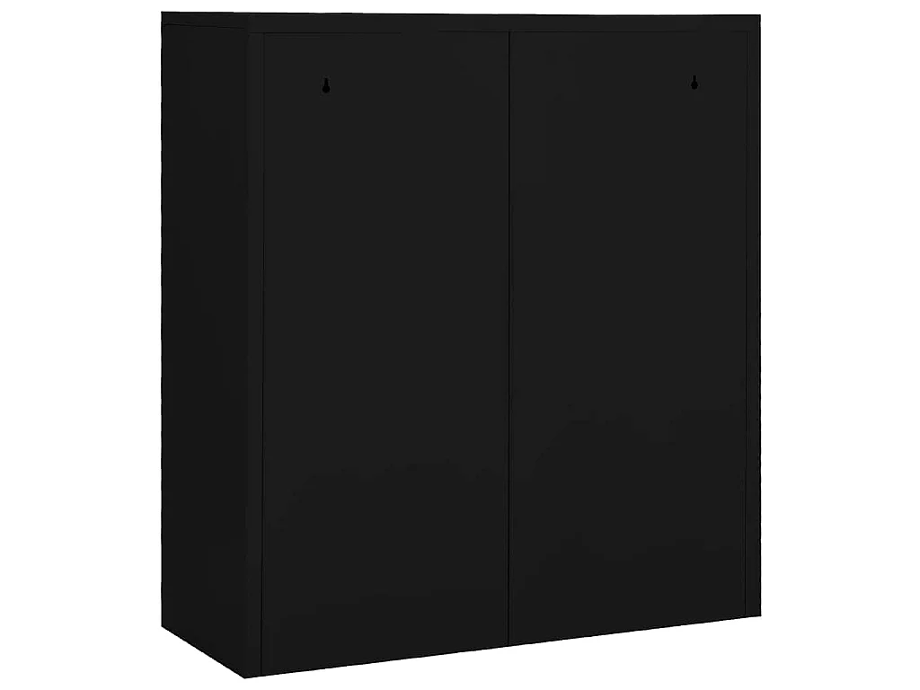 Armoire de bureau Noir 90x40x102 cm Acier