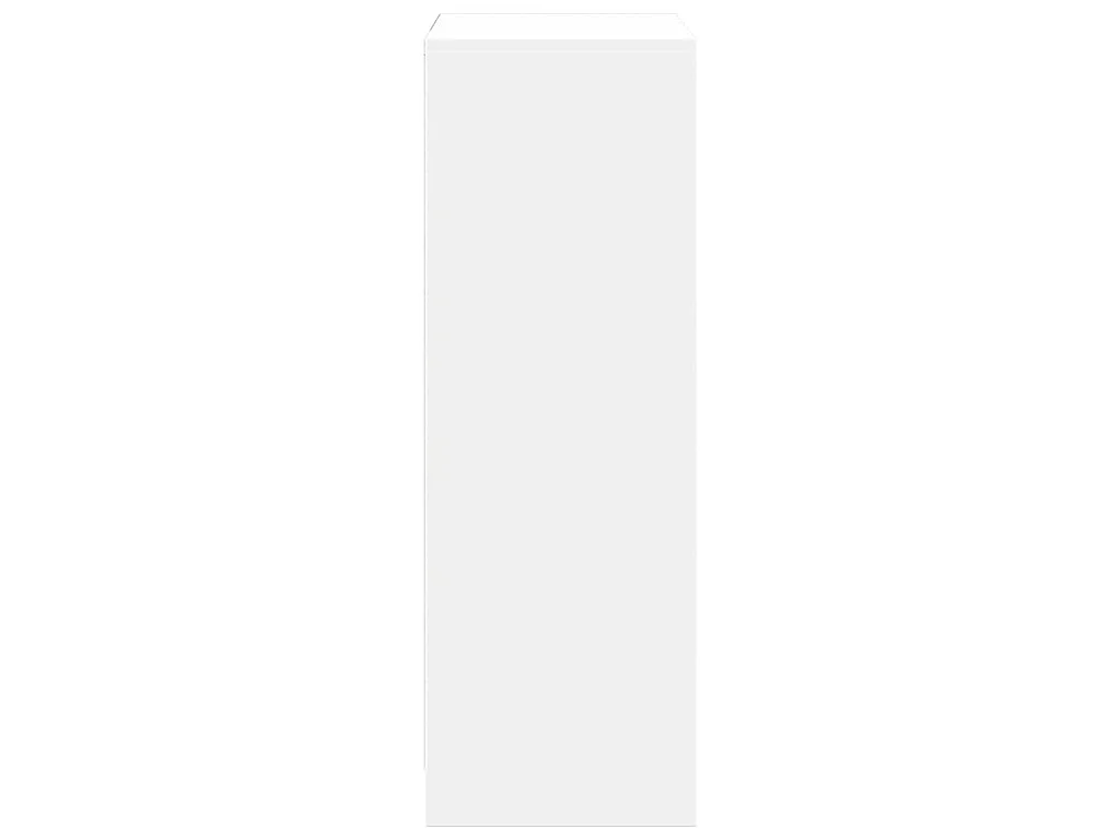 Dressoir met LED 72x34x100 cm bewerkt hout wit