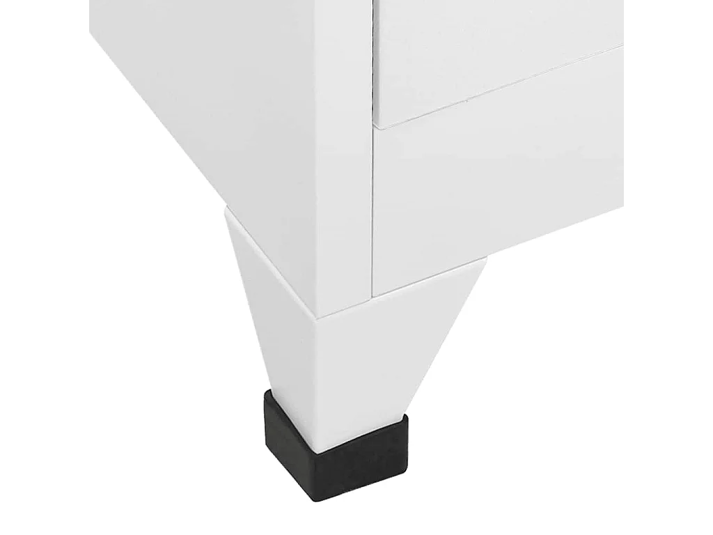 Armoire à casier avec 9 compartiments Acier 90x45x180 cm Gris