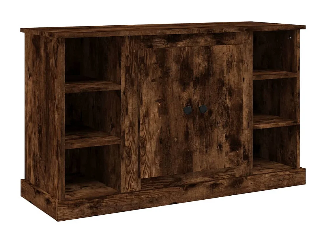 Credenza Rovere Fumo 100x35,5x60 cm in Legno Multistrato