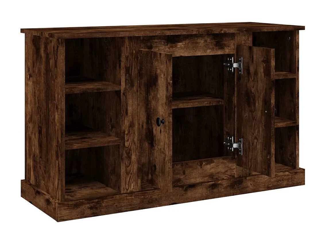 Credenza Rovere Fumo 100x35,5x60 cm in Legno Multistrato