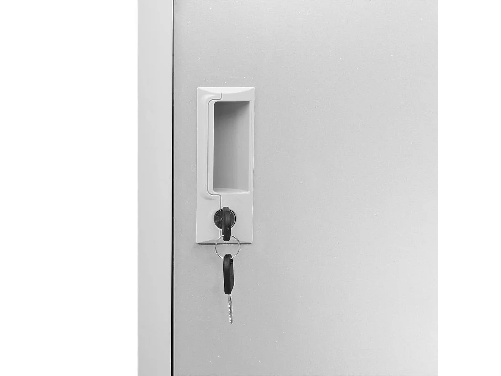 Schließfachschrank Hellgrau 90x45x92,5 cm Stahl