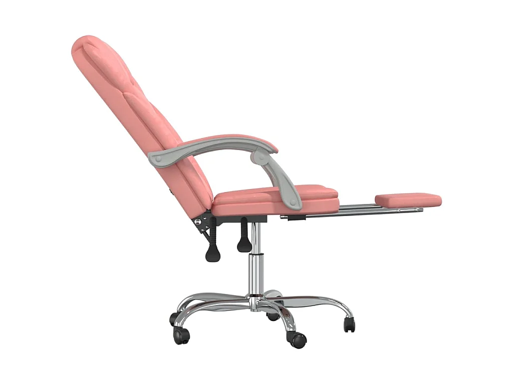 Fauteuil inclinable de bureau Rose Similicuir
