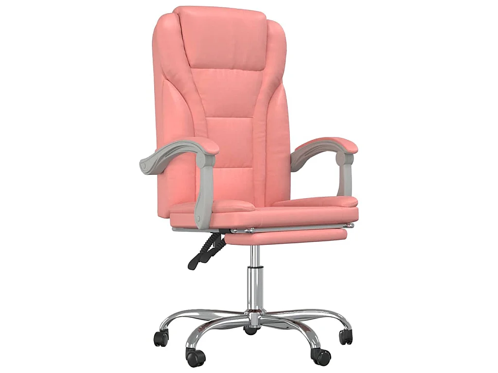 Fauteuil inclinable de bureau Rose Similicuir