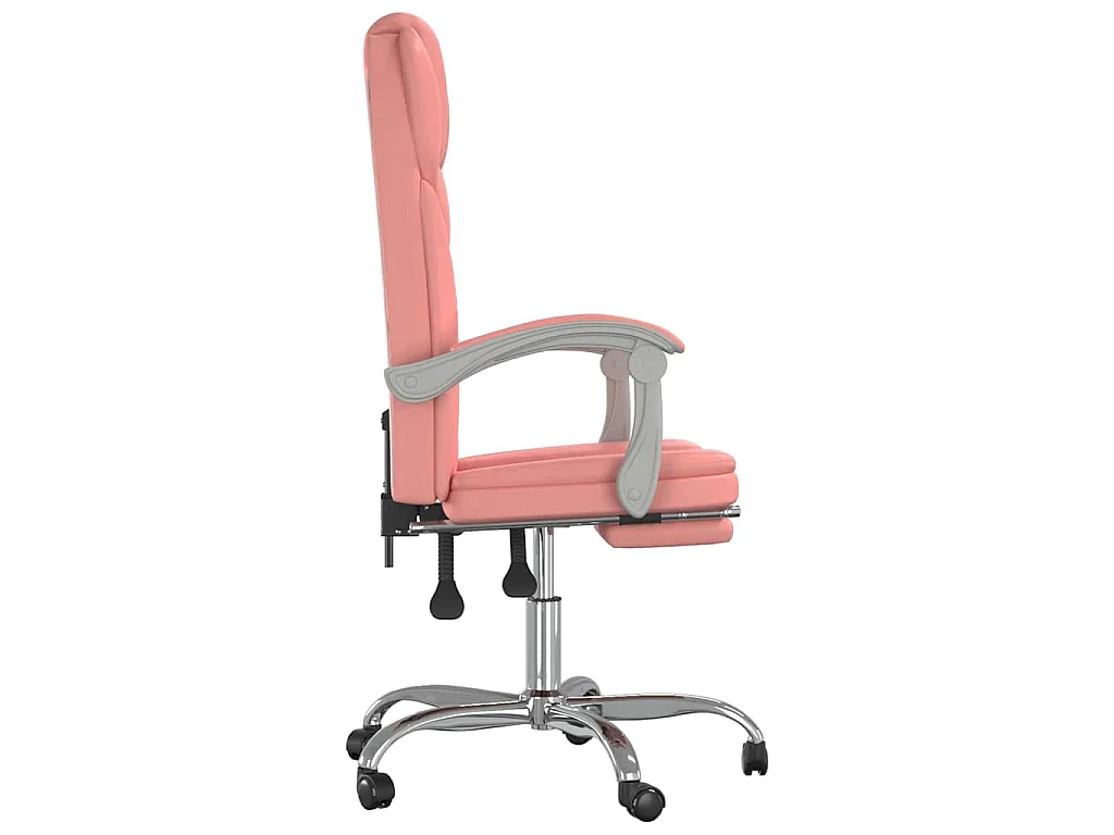 Fauteuil inclinable de bureau Rose Similicuir