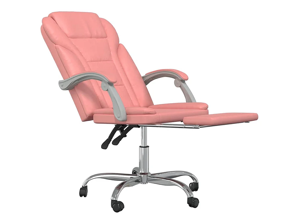 Fauteuil inclinable de bureau Rose Similicuir