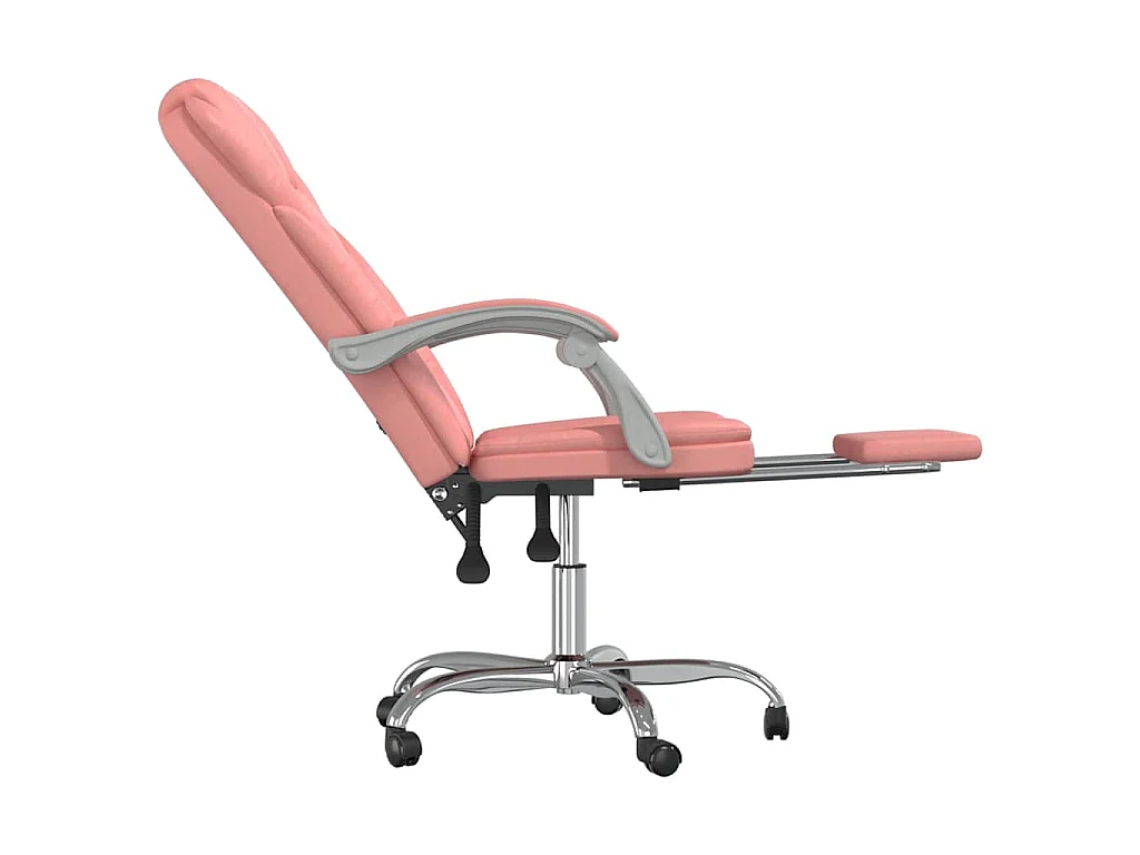 Fauteuil inclinable de bureau Rose Similicuir