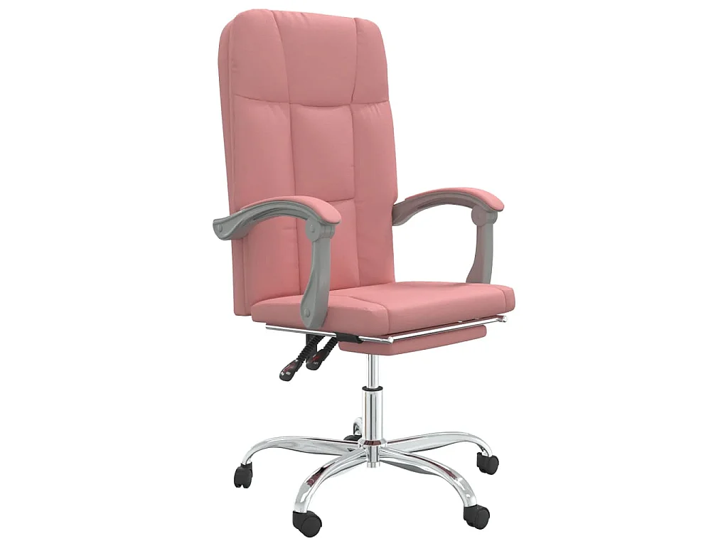 Poltrona da Ufficio Reclinabile Rosa in Similpelle
