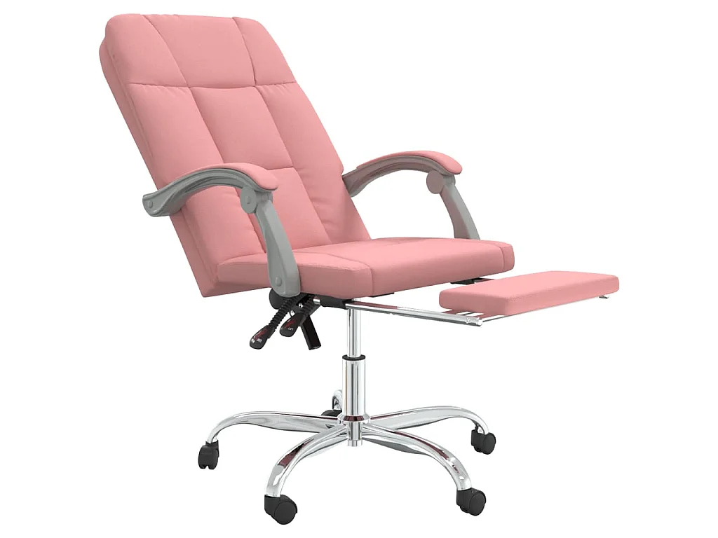 Poltrona da Ufficio Reclinabile Rosa in Similpelle
