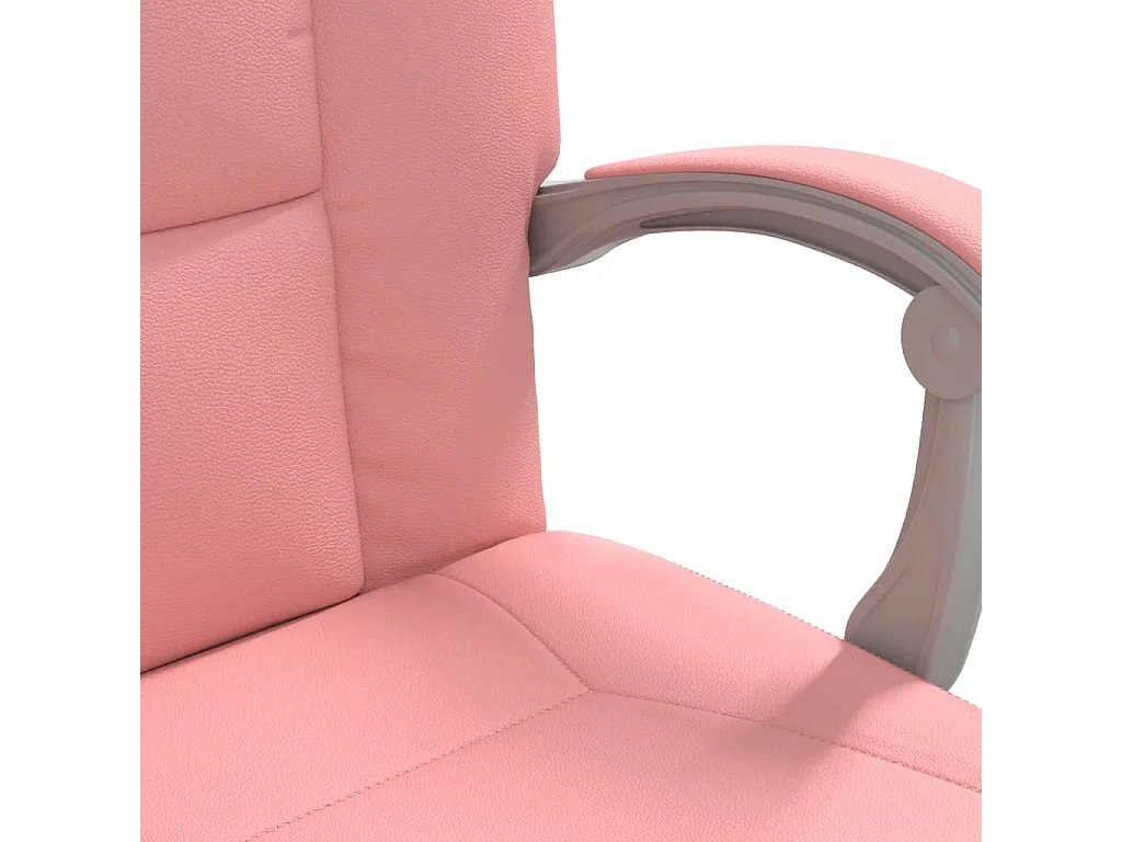 Poltrona da Ufficio Reclinabile Rosa in Similpelle