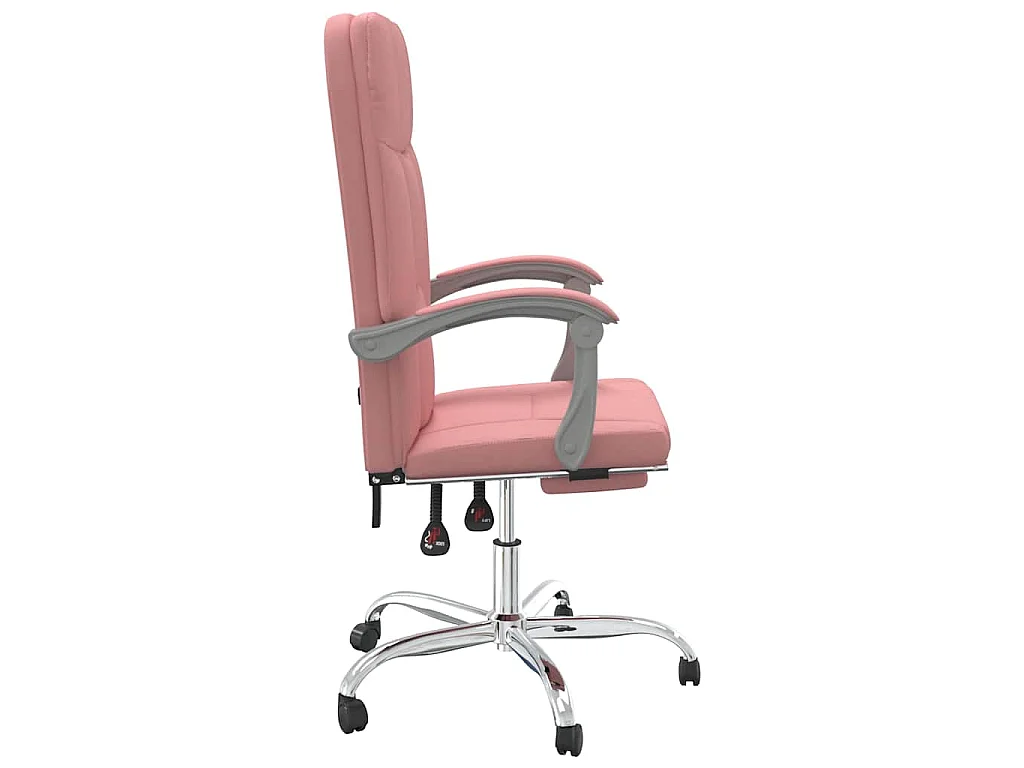 Fauteuil inclinable de bureau Rose Similicuir