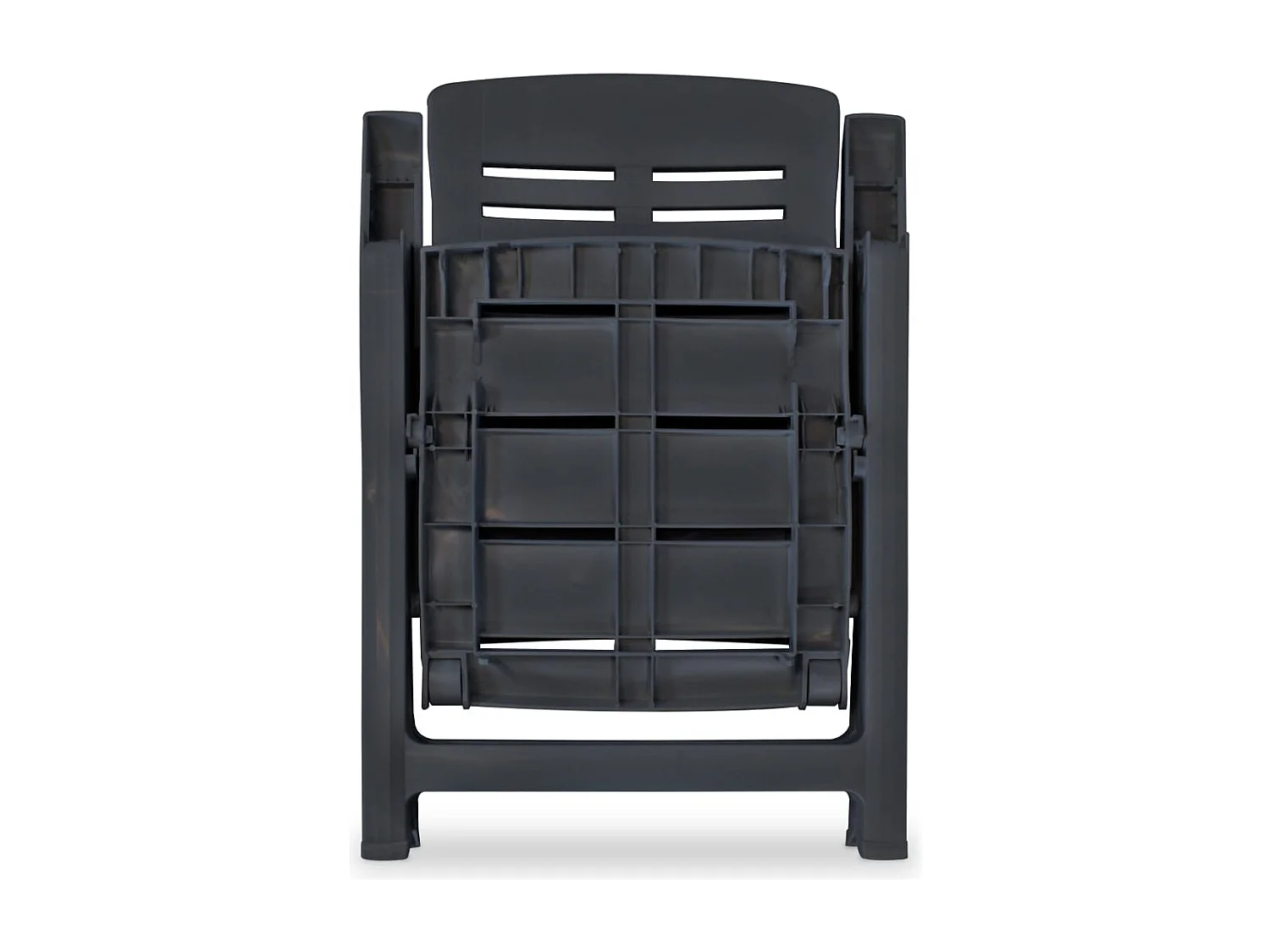 Ensemble de bistro 3 pcs Plastique Anthracite