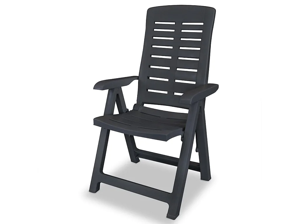 Ensemble de bistro 3 pcs Plastique Anthracite