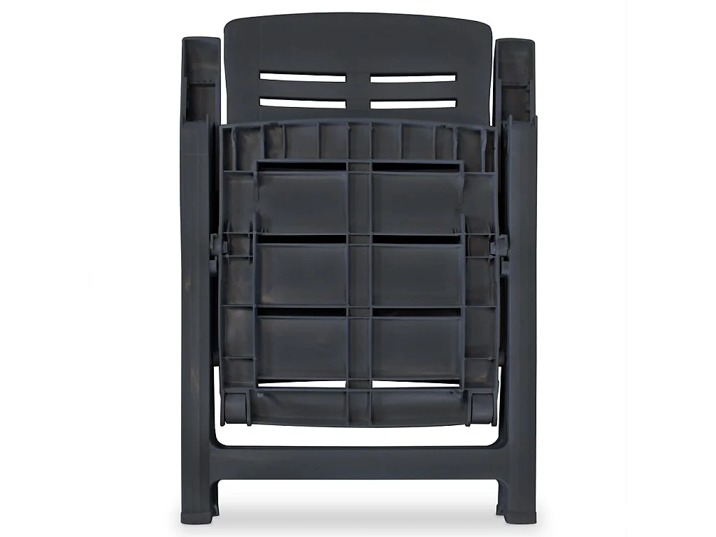 Ensemble de bistro 3 pcs Plastique Anthracite