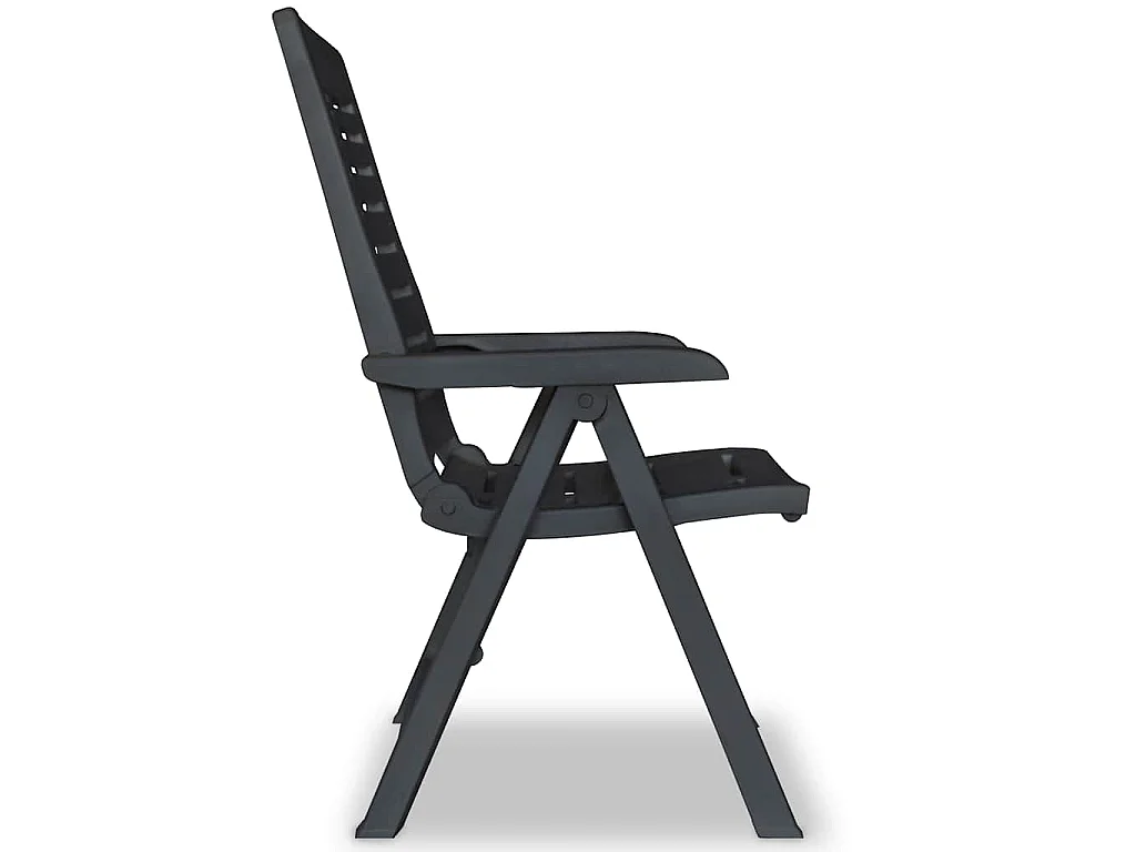 Ensemble de bistro 3 pcs Plastique Anthracite