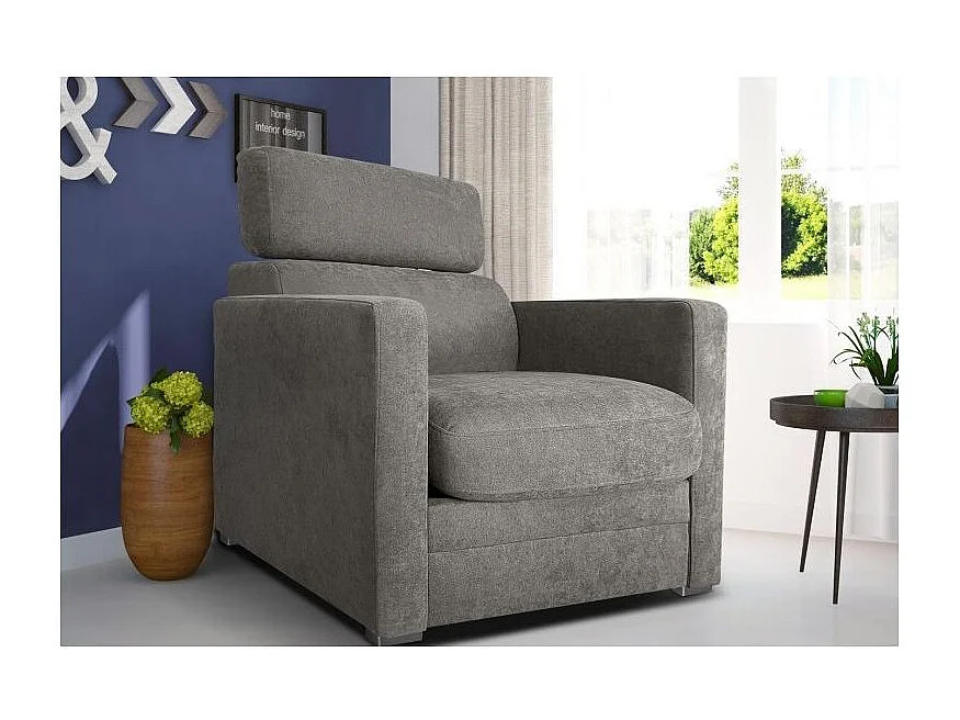 ASCOT Fauteuil relax manuel gris