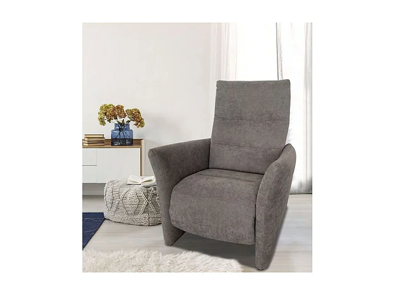 PLENITUDE Fauteuil relax électrique gris clair