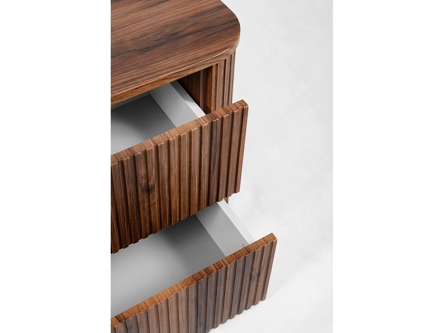 ELEGANCE Armoire de salle de bain rainurée sous lavabo 41,5 x 120,4 x 51,7 cm noyer