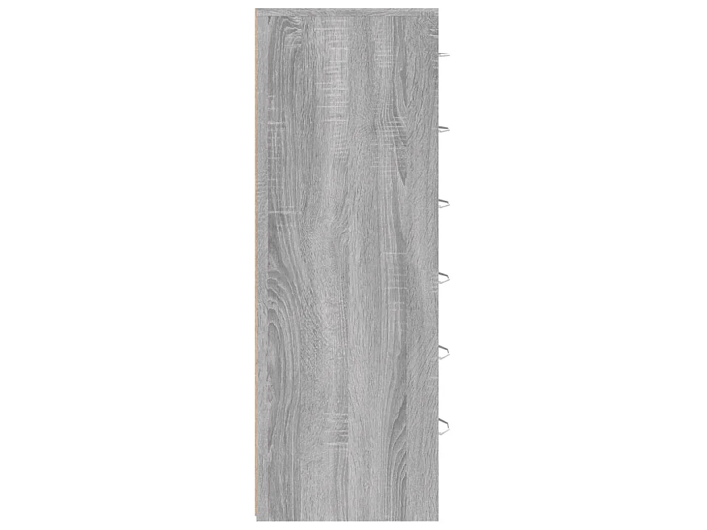 Buffet avec 6 tiroirs Sonoma gris 50x34x96 cm Bois d'ingénierie