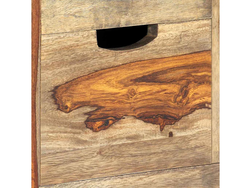 Buffet Gris 100x30x50 cm Bois massif