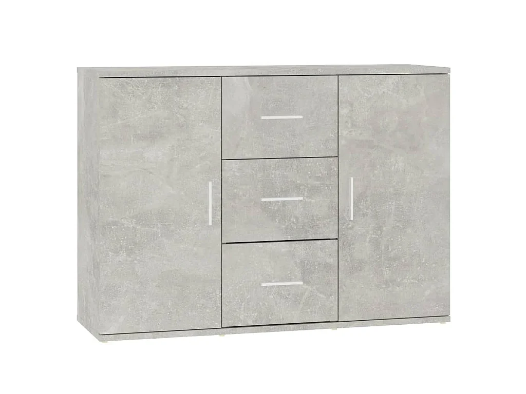 Buffet Gris béton 91x29,5x65 cm Bois d'ingénierie