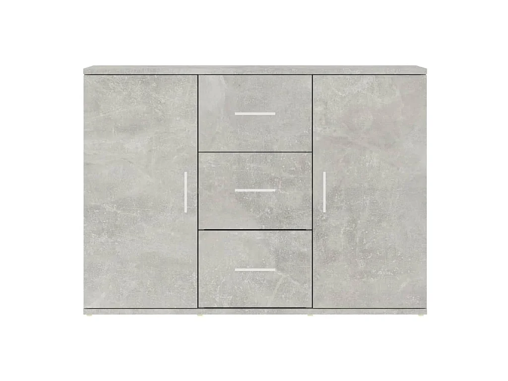 Buffet Gris béton 91x29,5x65 cm Bois d'ingénierie