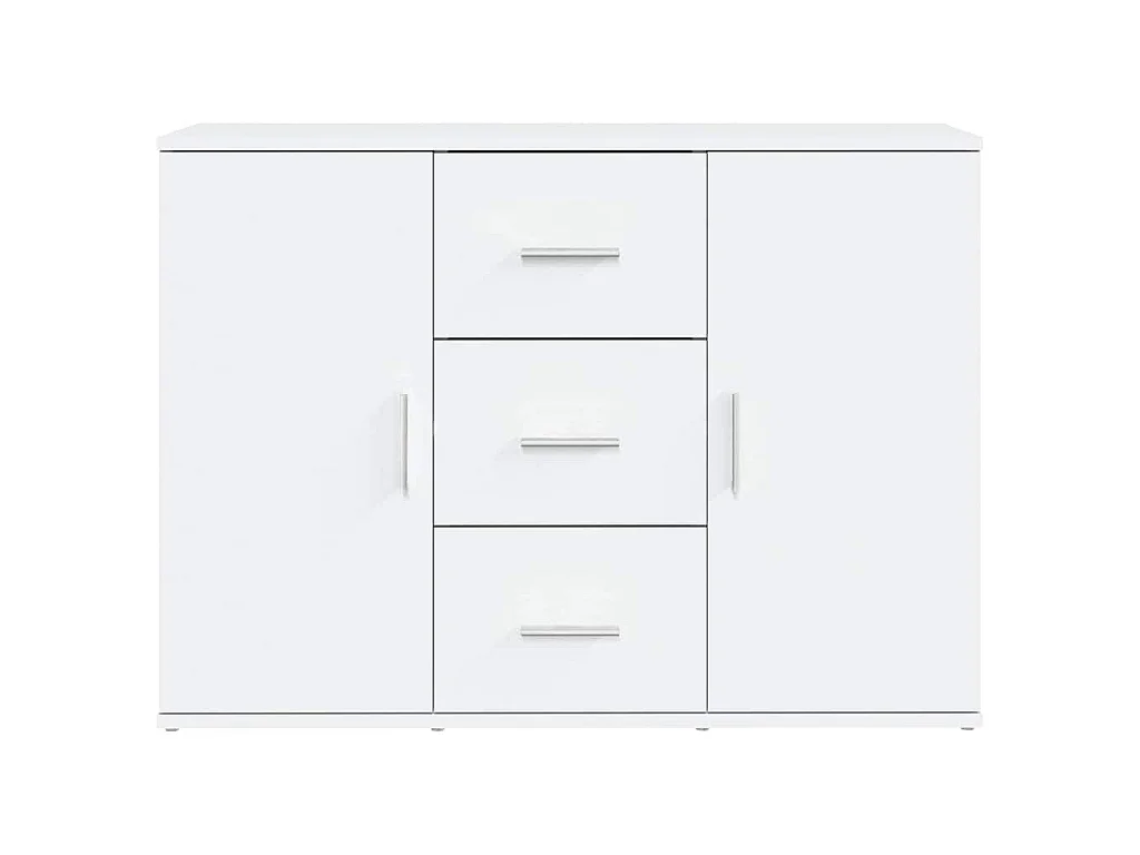 Credenza Bianca 91x29,5x65 cm in Legno Multistrato